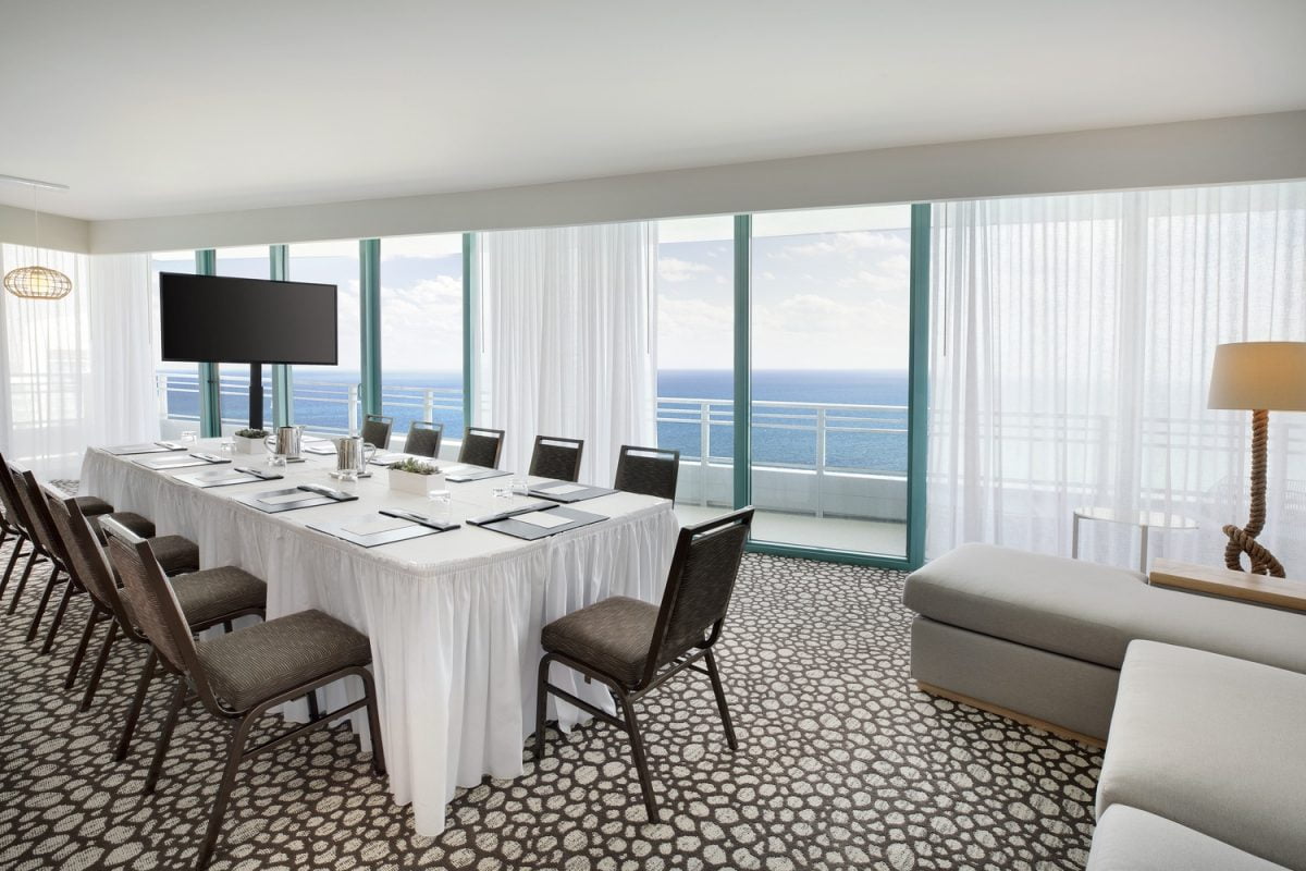 The Diplomat Resort - Corner Suite Boardroom